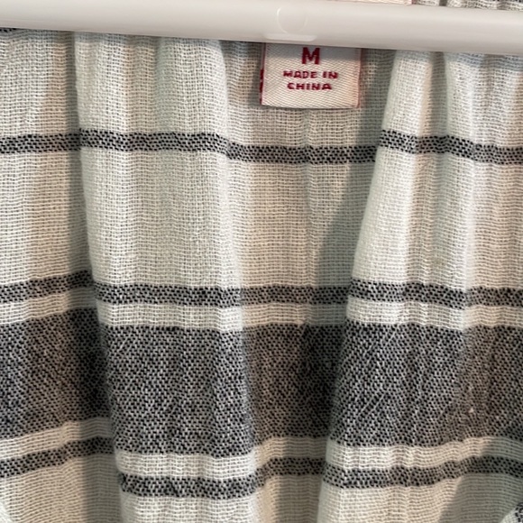 NWT Merona Striped Lightweight Spring Tunic with tassel tie - Picture 5 of 5